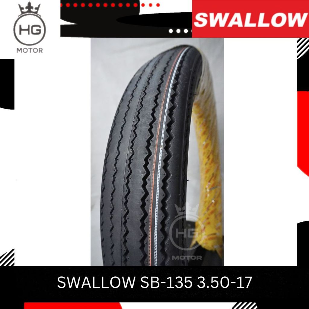 BAN CLASSIC KLASIK 350 400 450 ring 17 CLASIC BAN SWALLOW SB-135 400-17 TUBE TYPE