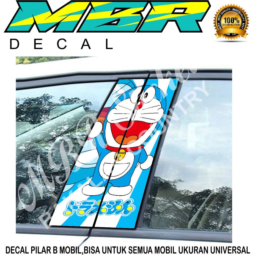 DECAL PILAR MOBIL DORAEMON.DECAL CAR PILLAR DORAEMON