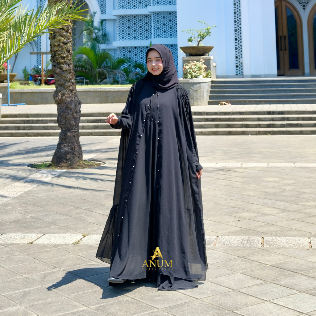 [Ready Stok] Abaya Series Shafira gamis set outer abaya muslim arabian look modern 2025 by ANUM COLL