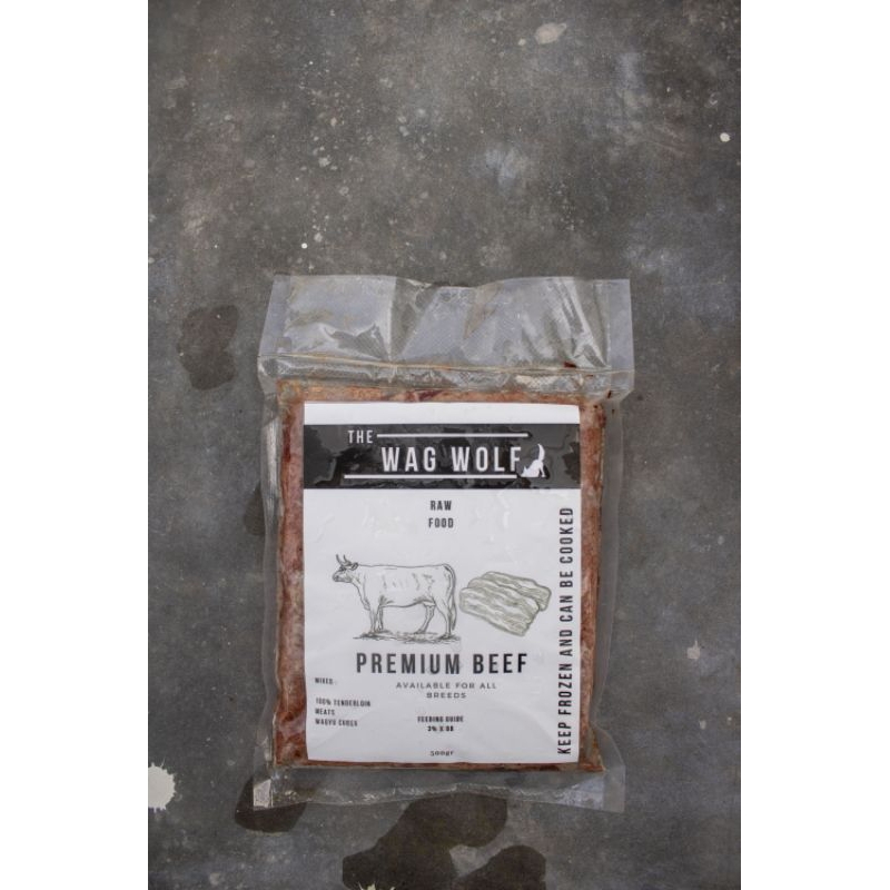 

THE WAG WOLF - Premium beef raw food 100gr