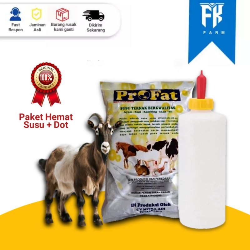 

Paket hemat susu profat kemasan 1 kg dan dot barang berkualitas premium fk_farm