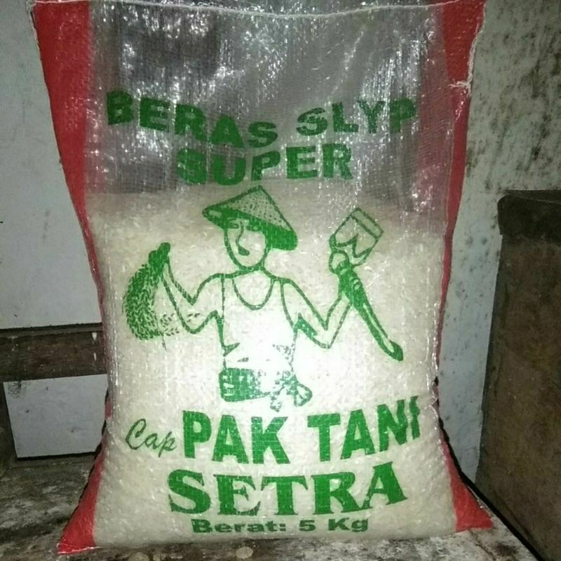 

Beras pak tani setra 5 kg persack