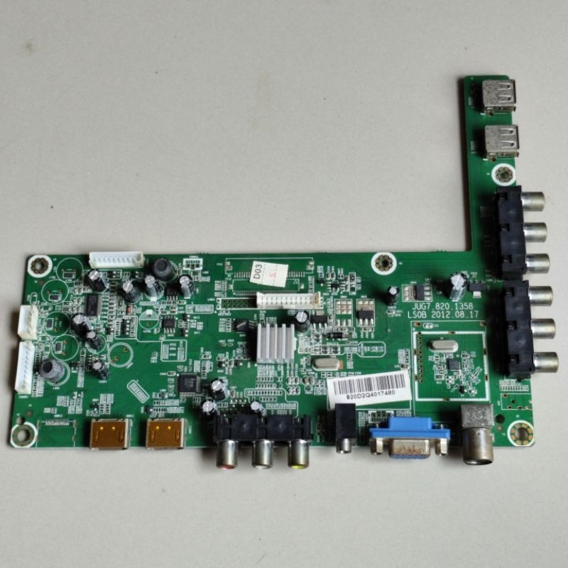 MB Motherboard Tv Changhong 32 inch tipe LED32B2500 original cabutan normal