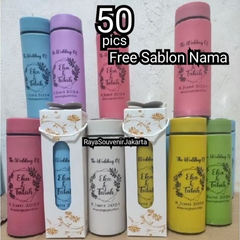 Free Sablon Nama botol / tumbler six up polos / Kado Ulang Tahun / Souvenir Pernikah / Khitanan / ke