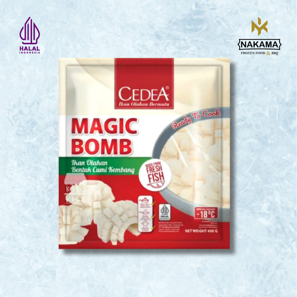 

Cedea Magic Bomb (Ikan Olahan Bentuk Cumi Kembang)