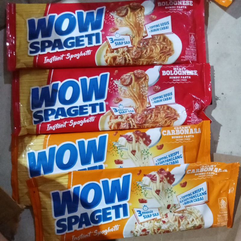 

wow spaghetti instant spaghetti paket isi4 random