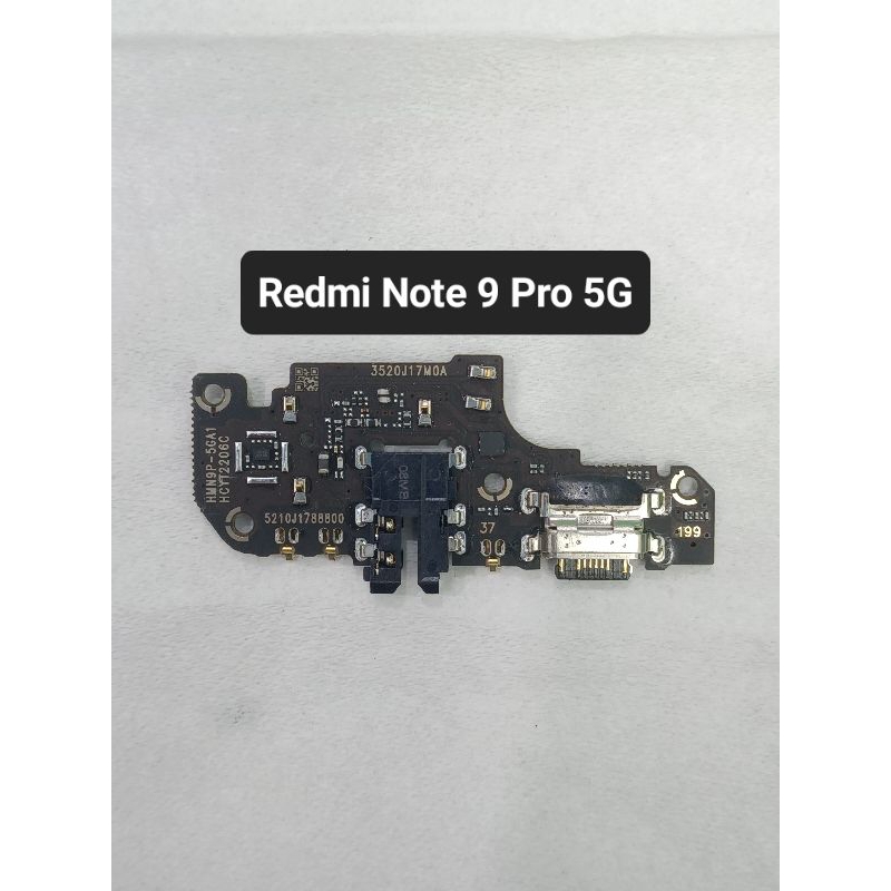 PAPAN CAS KONEKTOR CHARGER PCB Redmi note 9pro 5g