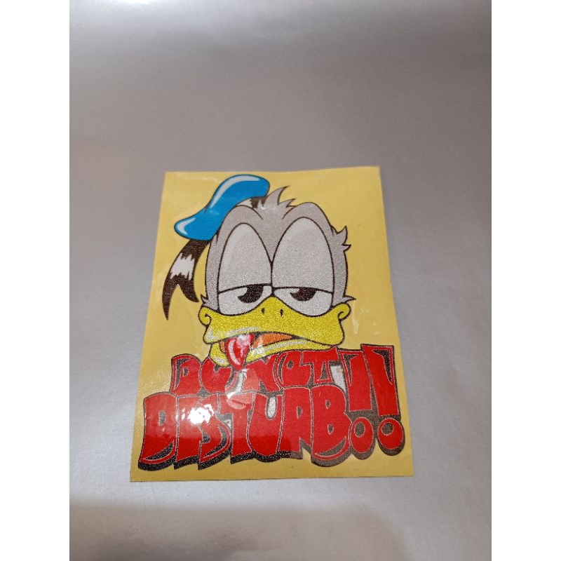 

stiker gambar bebek donot disturb