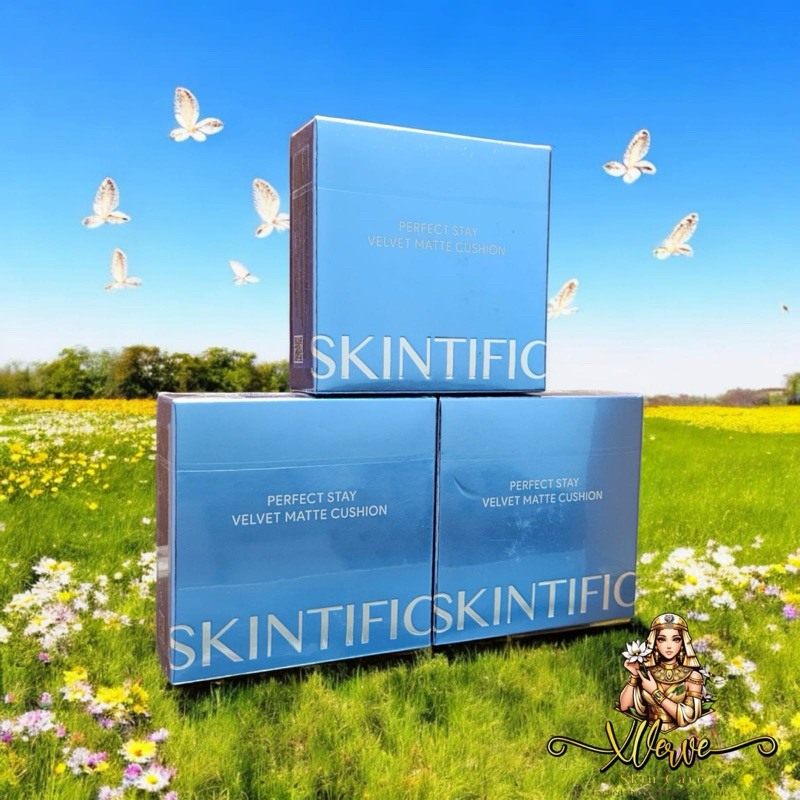 Skintific Cushion matte || Cushion Skintific Biru