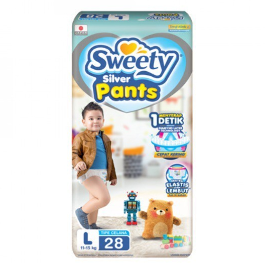 SWEETY SILVER PANTS L28 / L 28