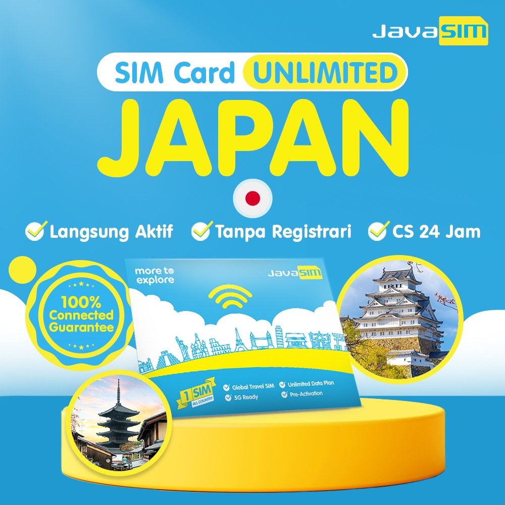 JavaMifi SIM Card Jepang Unlimited | Japan SIM