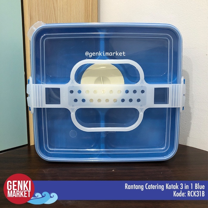 Rantang Makan / Rantang Makanan Katering / Rantang Plastik 3 Susun / Kotak Makan Bekal 3 Susun 3 Tin