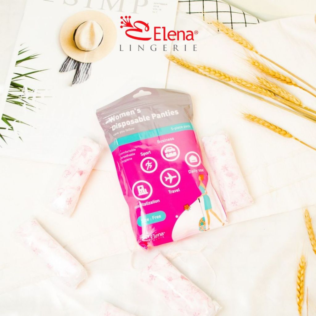 Elena Underwear Accessories Disposable Panty CD Kertas 5 Pcs - Freesize - Pakaian Dalam CD Wanita