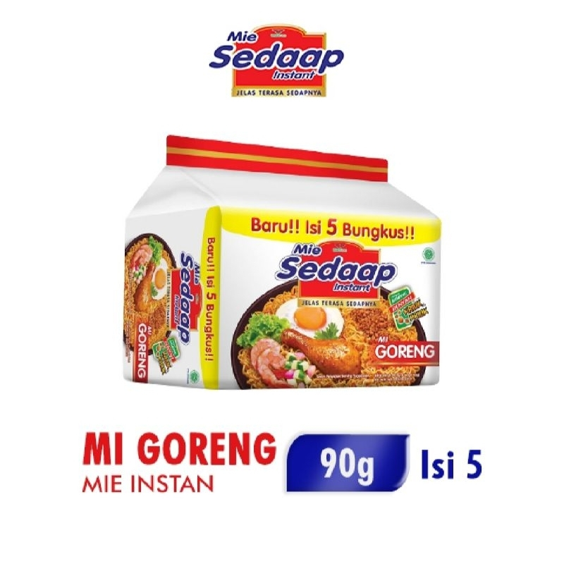 

Mie Sedaap Mi Goreng Mie Instan 90 gr (Isi 5)