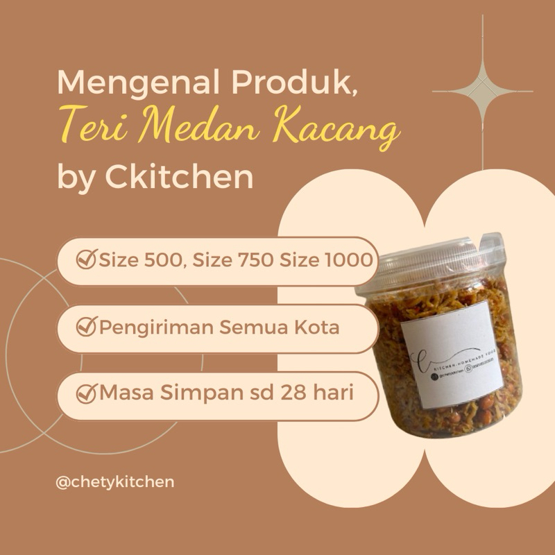 

TERI KACANG / TERI KACANG BALADO / TERI MEDAN REGULER TOPLES 500ml