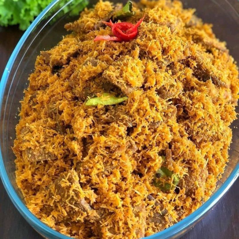 

LAUK Serundeng Daging (200gr)Dendeng ragi/dendeng daging kering/Halal/Serundeng Daging Sapi/dendeng daging/Halal/kemasan retort/lauk siap saji/serundeng daging