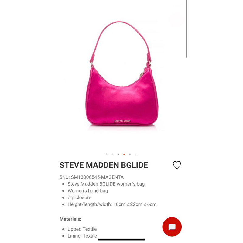 STEVE MADDEN BGLIDE shoulder Bag Fuschia