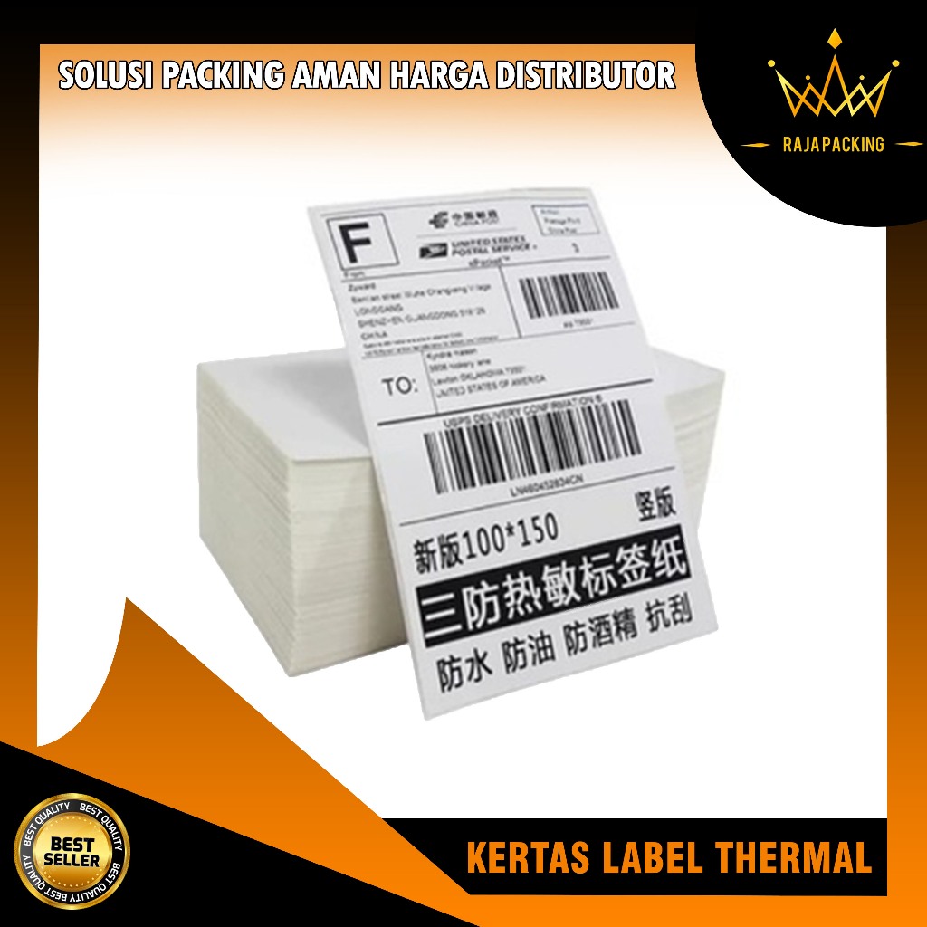 

Kertas Label Thermal Model Lipat isi 500 lbr 100x150mm Ukuran A6 Bisa COD