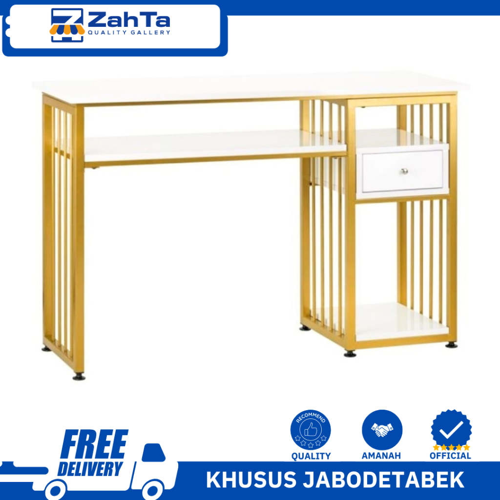 MEJA NAIL ART LACI SATU/MEJA NAIL ART TANPA LACI/MEJA NAIL ART