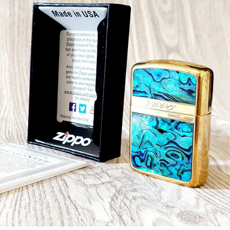 Korek Api Zippo Gold Emboss Antique Since 1932 Engraved