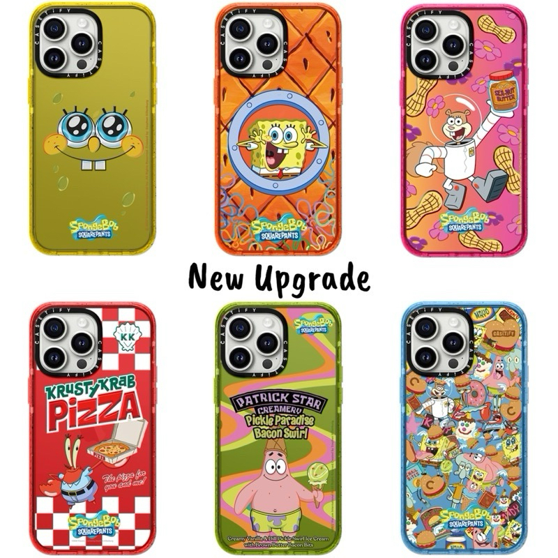 Casetify Spongebob Patrick Star Mr Crab Cartoon Lucu Super Cute Spongebob SquarePants Sandy Full Cov