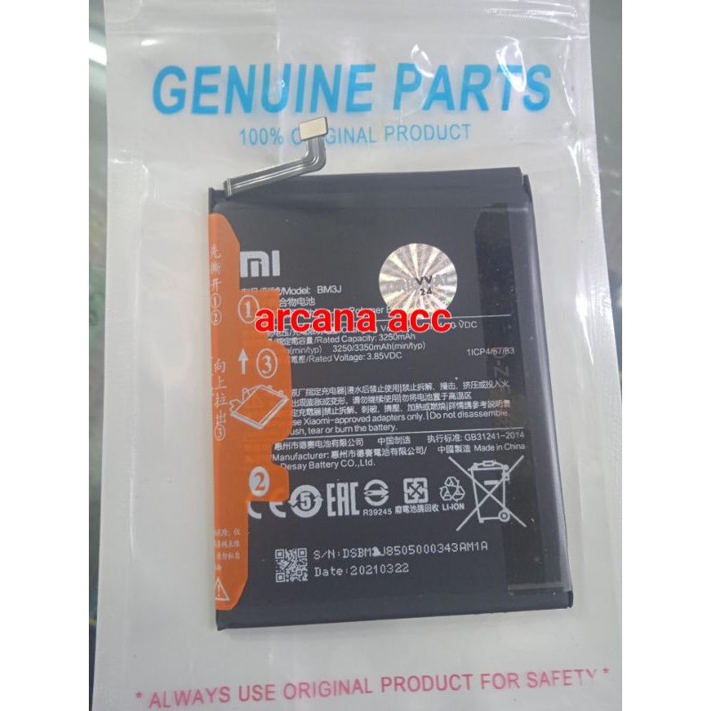 Xiaomi Mi 8 lite baterai battery batre Xiaomi Mi 8 lite Mi8 lite BM3J ORIGINAL NEW