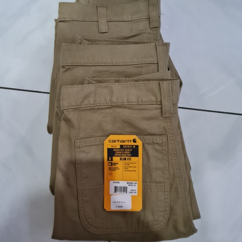Celana Carhartt Rugged Flex Slim Fit 5 pocket 100% Original