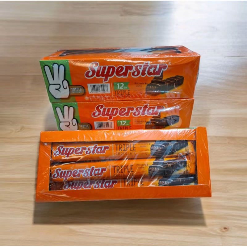 

Wafer Coklat Merk Superstar 1 Box Isi 20pcs