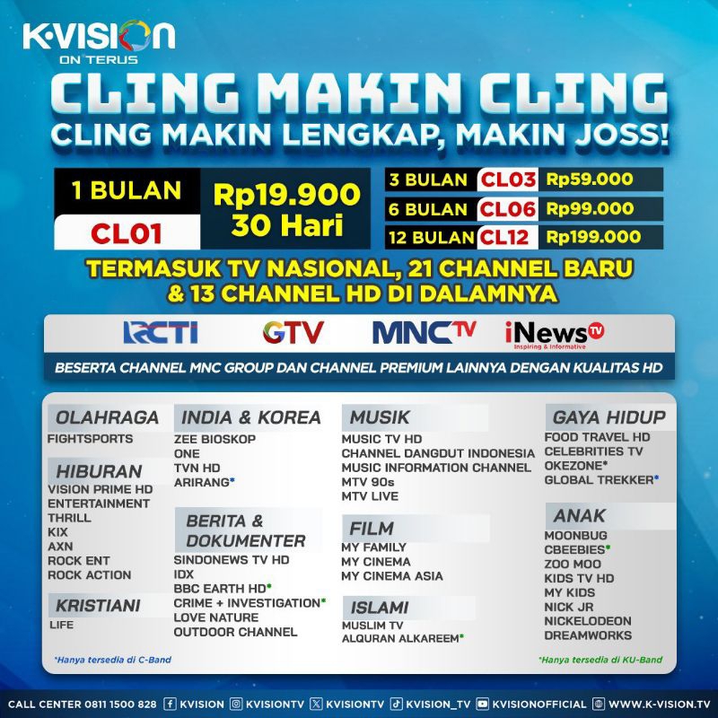 PAKET K VISION MNC GROUP CLING