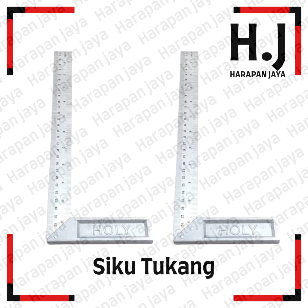 

Siku Tukang 10" 12" / Penggaris Siku / Penggaris Tukang
