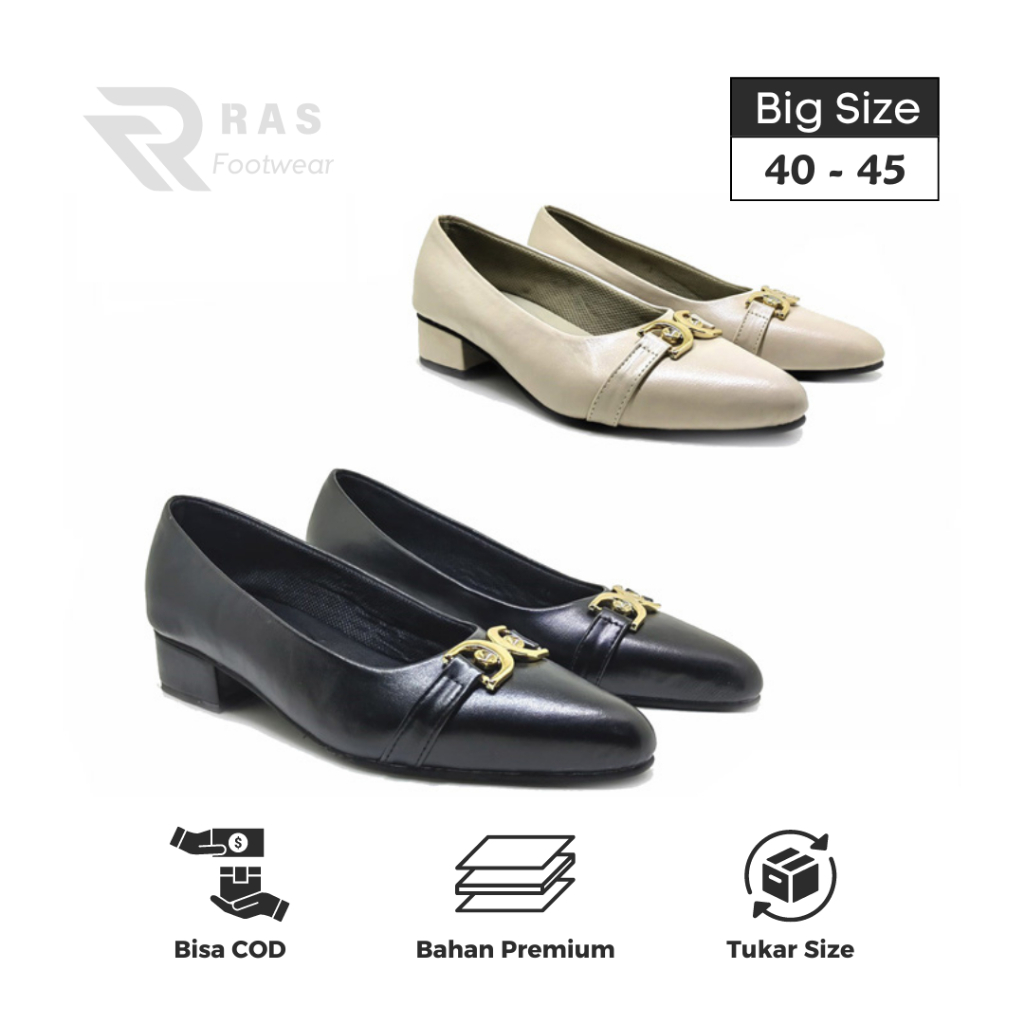 Pantofel Wanita Ukuran Jumbo 40 41 42 43 44 45 | Sepatu Heels Big Size