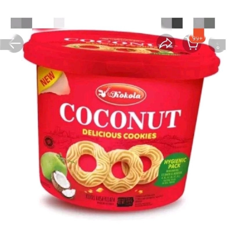 ember bekas kokola coconut 400 gram ember plastik kosong tanpa biskuit wadah kemasan toples box boks