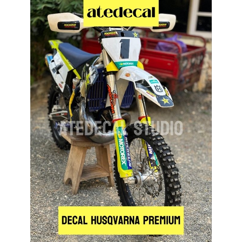 decal Husqvarna Rockstar, decal premium custom, decal trabas