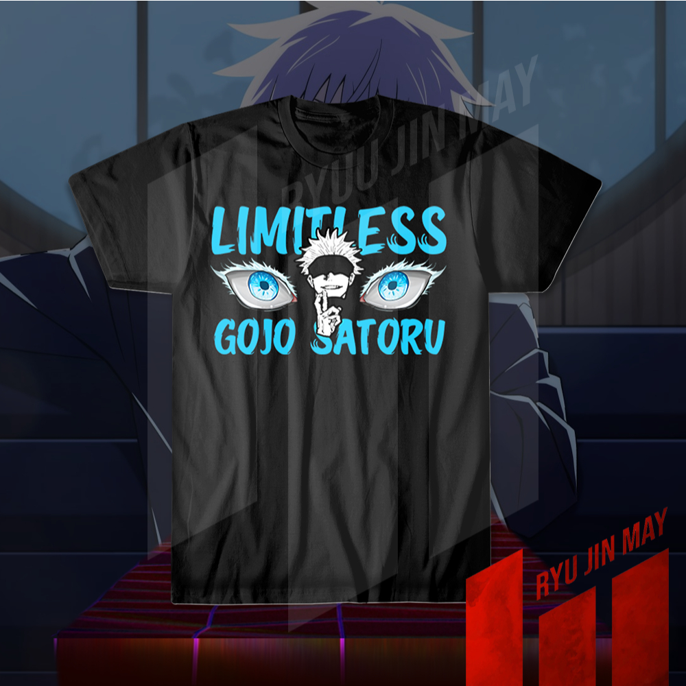 Kaos Anime / T-Shirt Anime / Streetwear Wibu - Jujutsu - Gojo Satoru