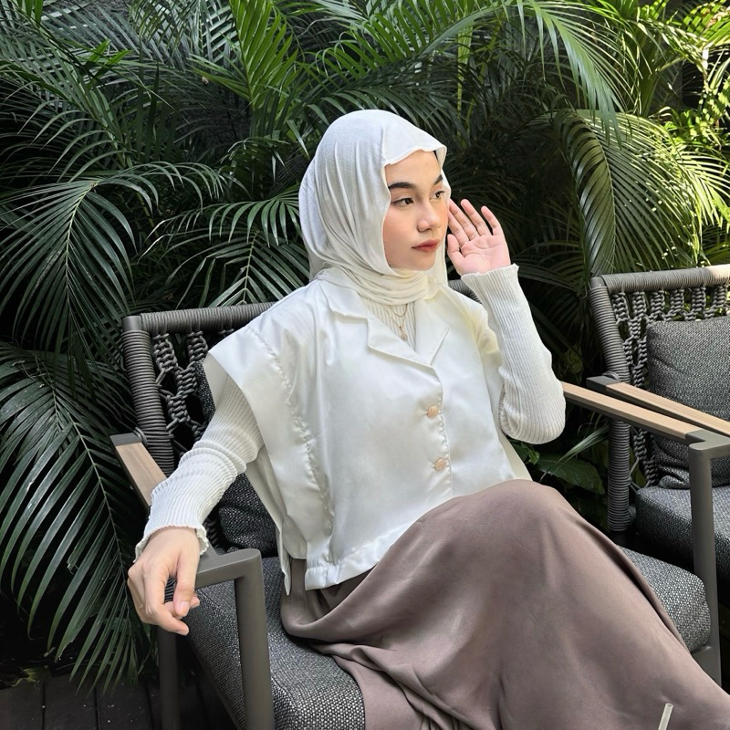 [Endthash] YAZEE Vest - Vest Crop Premium - Basic Top Premium - Vest Korean Style - Outer Crop / Ata