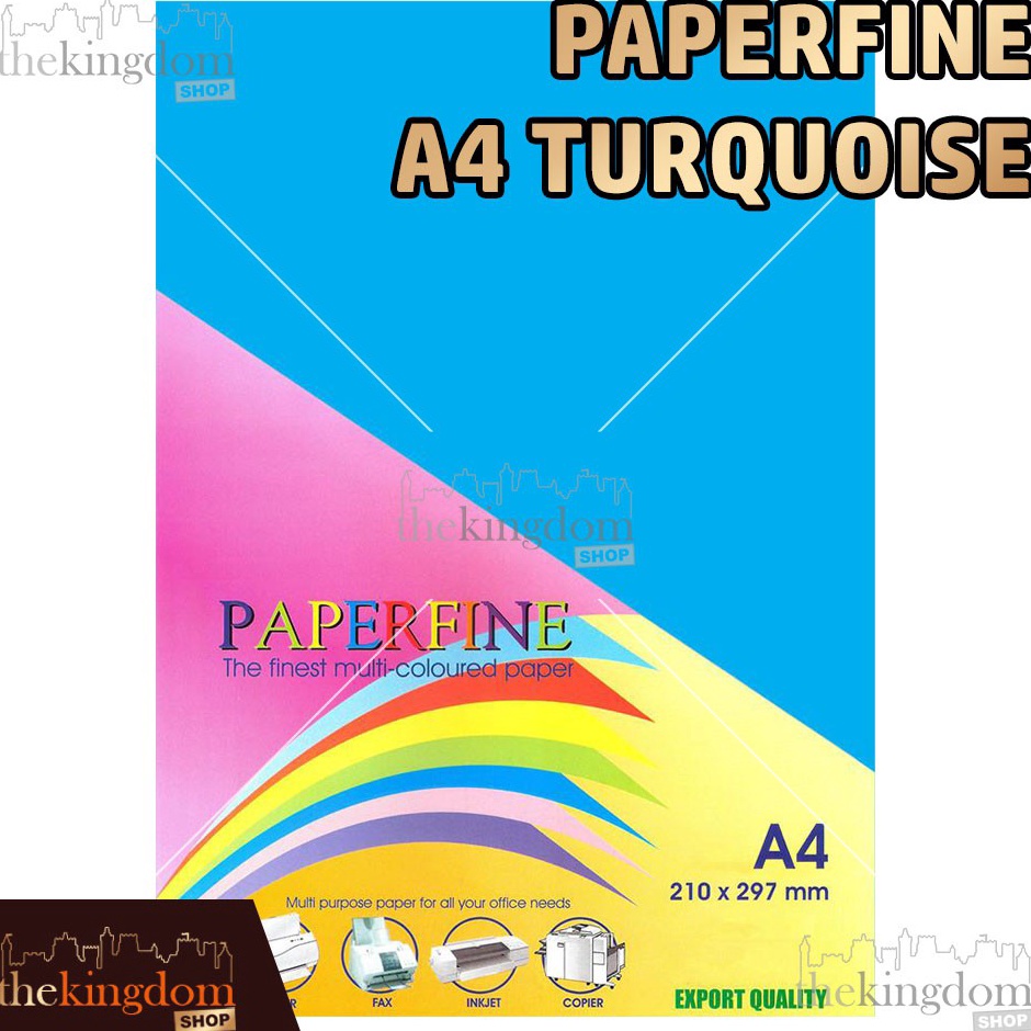 

KODE PRODUK ZRDVU5339 Paperfine Kertas HVS Warna A4 Turquoise Biru Tua Isi 1 Lembar