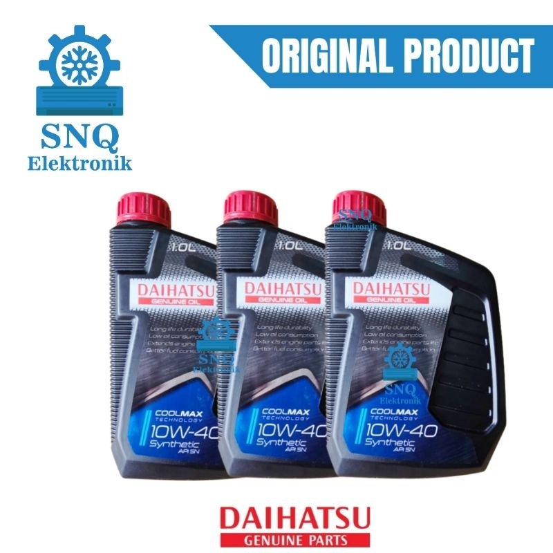 Daihatsu genuine oil 10W-40 synthetic API SN 3 liter original - Original oli mobil daihatsu 3L COOLM
