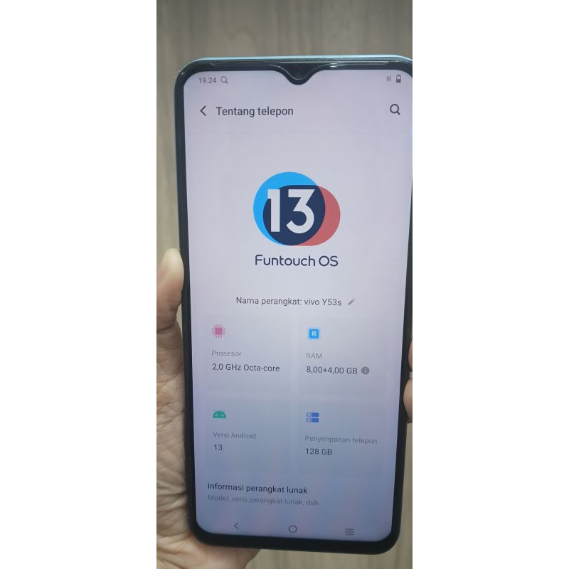 SEKEN VIVO Y53S RAM 8GB ROM 128GB