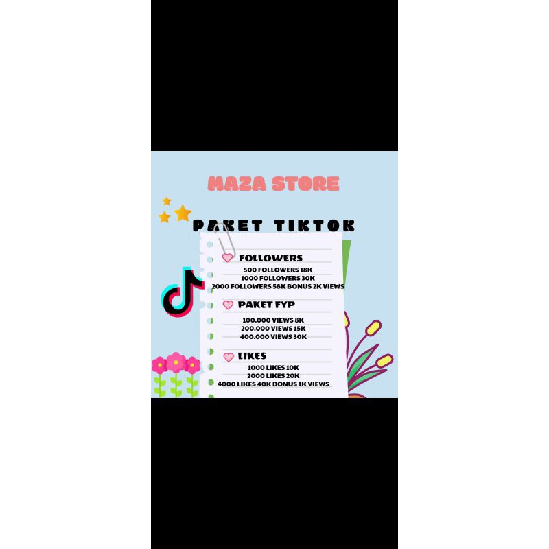 Tiktok,followers,like,views,murahtanparibet