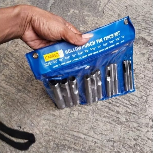 

plong set 12 pcs carrson - hollow punchet carrson - alat pembolong kertas