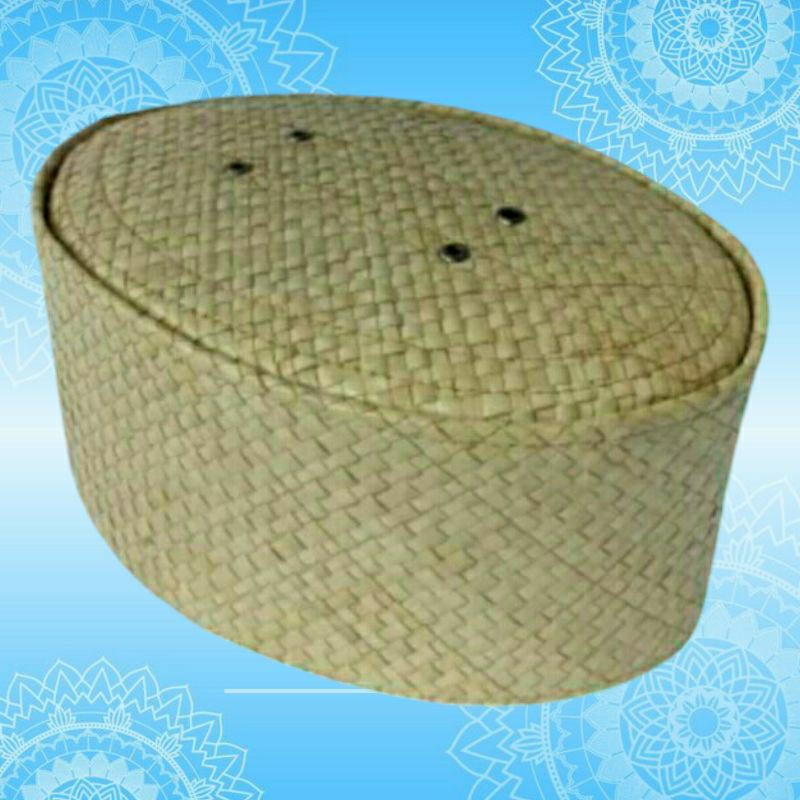 Peci Sufi Santri Salafi Pandan Songkok Anyaman Daun Pandan Tikar Mendoan