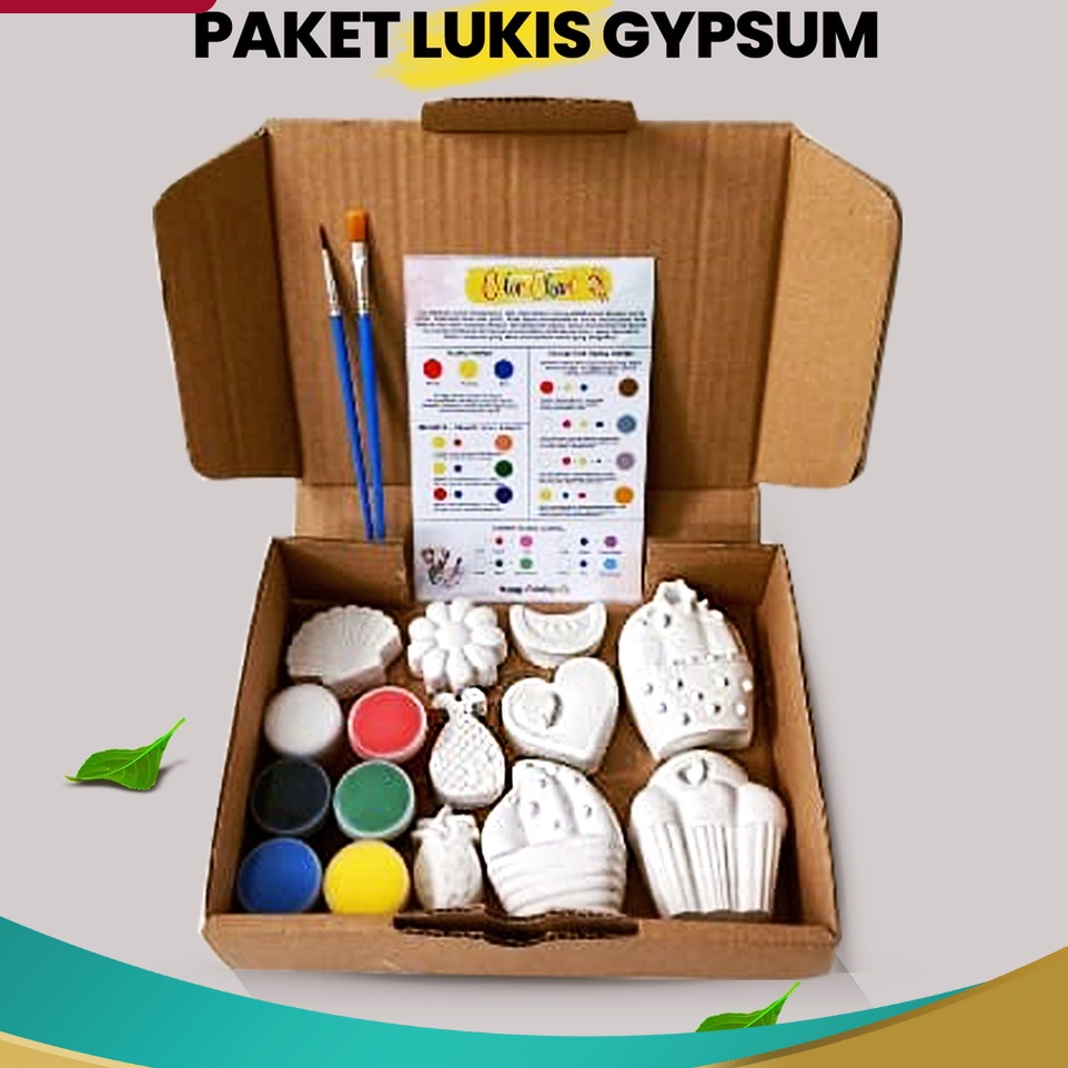 

PENAWARAN TERBAIK Paket Lukis Gypsum Set Melukis Anak Lengkap Mewarnai Patung Gypsum Painting