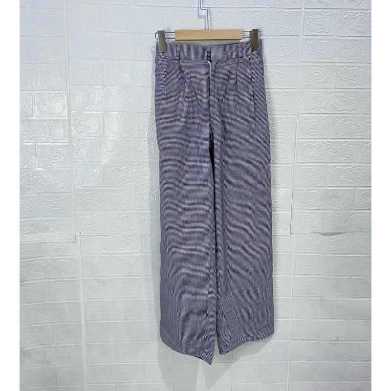 celana highwaisted houndstooth (preloved)