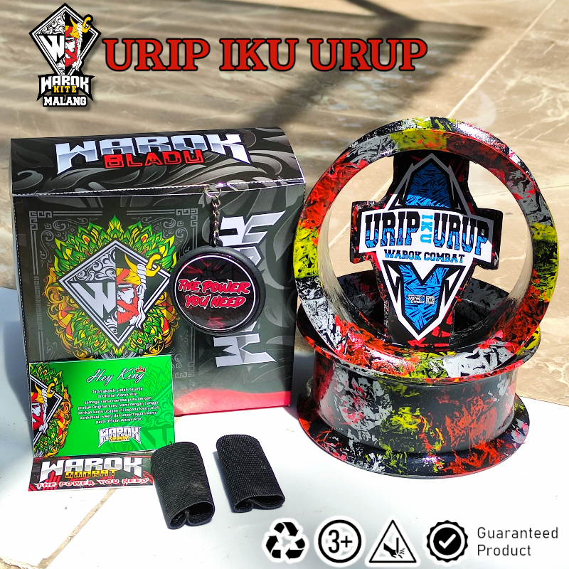 Bladu/Gulungan Layangan Warok Motif Urip Iku Urup Ukuran 4inch Keren dan Mewah (Gratis Tambah Nama)