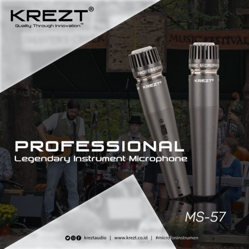 MIC KREZT SM 57 KREZT MS 57 LEGENDARY MICROPHONE INSTRUMENT
