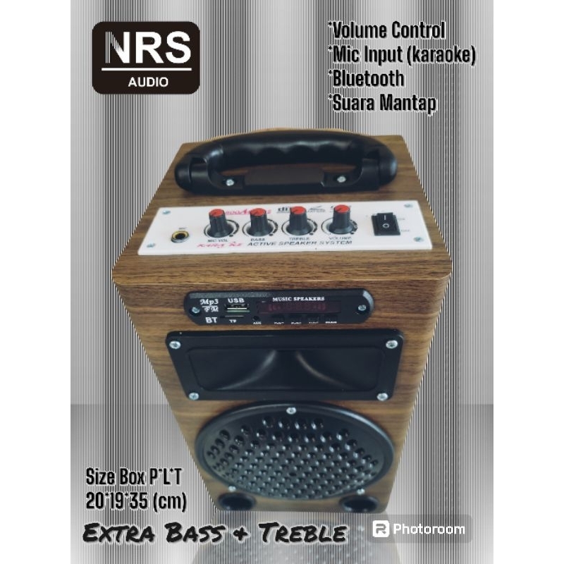 Speaker Portable 5 inch Bass 12v