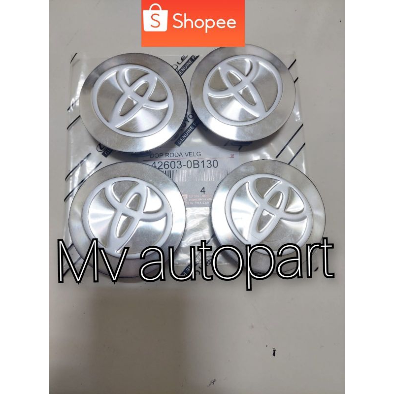 Tutup dop as roda velg 1set (4pcs) Toyota Kijang Krista Original