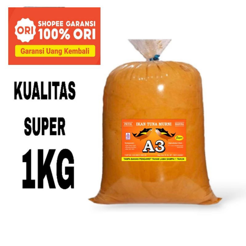 

A3 Petis Madura Super premium - petis ikan tuna 1kg kualitas Super Asli Madura - petis ikan tuna- bumbu rujak petis- sambal petis- petis tahu-petis sambal petis kaleng -bumbu rujak siap saji