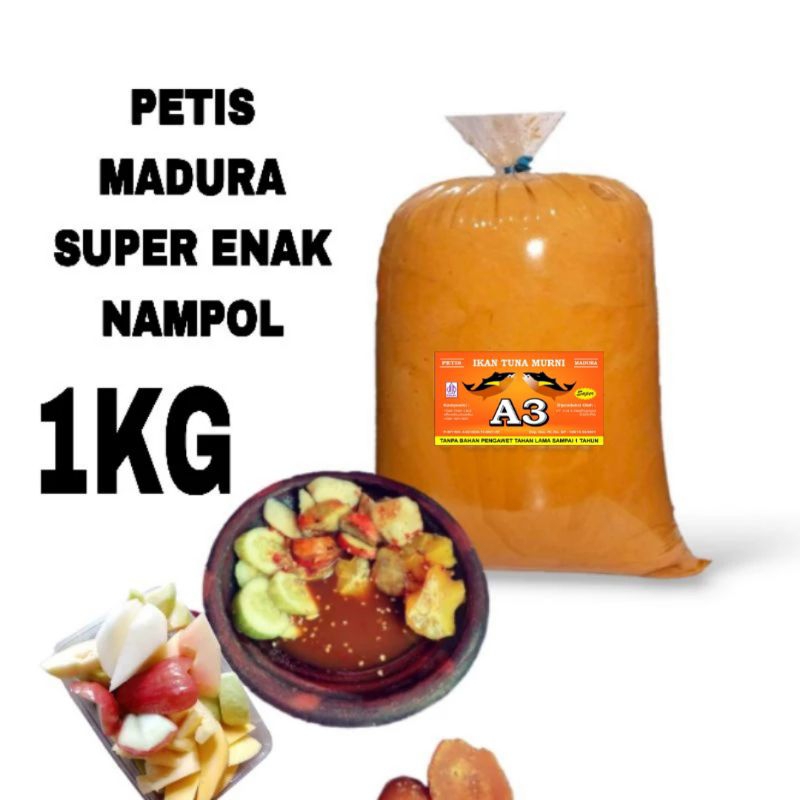 

A3 PETIS MADURA IKAN TUNA ASLI KUALITAS SUPER 1KG - PETIS 1KG IKAN TUNA ASLI KHAS MADURA KUALITAS SUPER - PETIS RUJAK BUAH- PETIS IKAN- SAMBAL PETIS- PETIS SIAP SAJI- PETIS ENAK-BUMBU RUJAK SIAP SAJI -Petis sumenep Madura