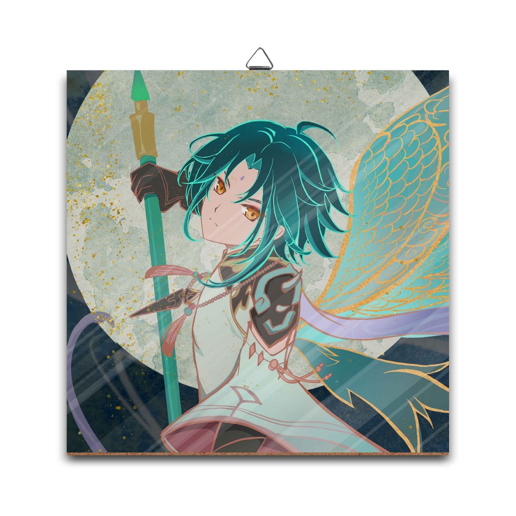 Poster dinding kayu	XIAO MOON	-	GENSHIN IMPACT	material MDF